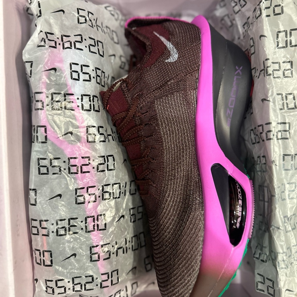 Brand New Nike Air Zoom AlphaFly Next %3 FK - Burgundy/Pink/Violet - Picture 10 of 14